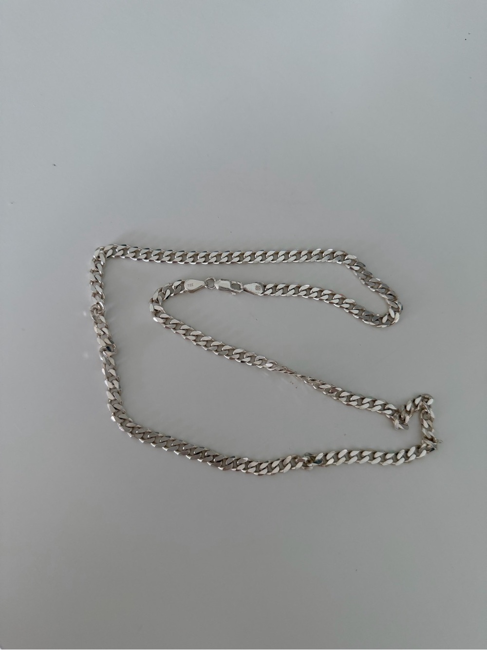 55cm Michael Hill Sterling Silver Curb Chain Necklace - Silver